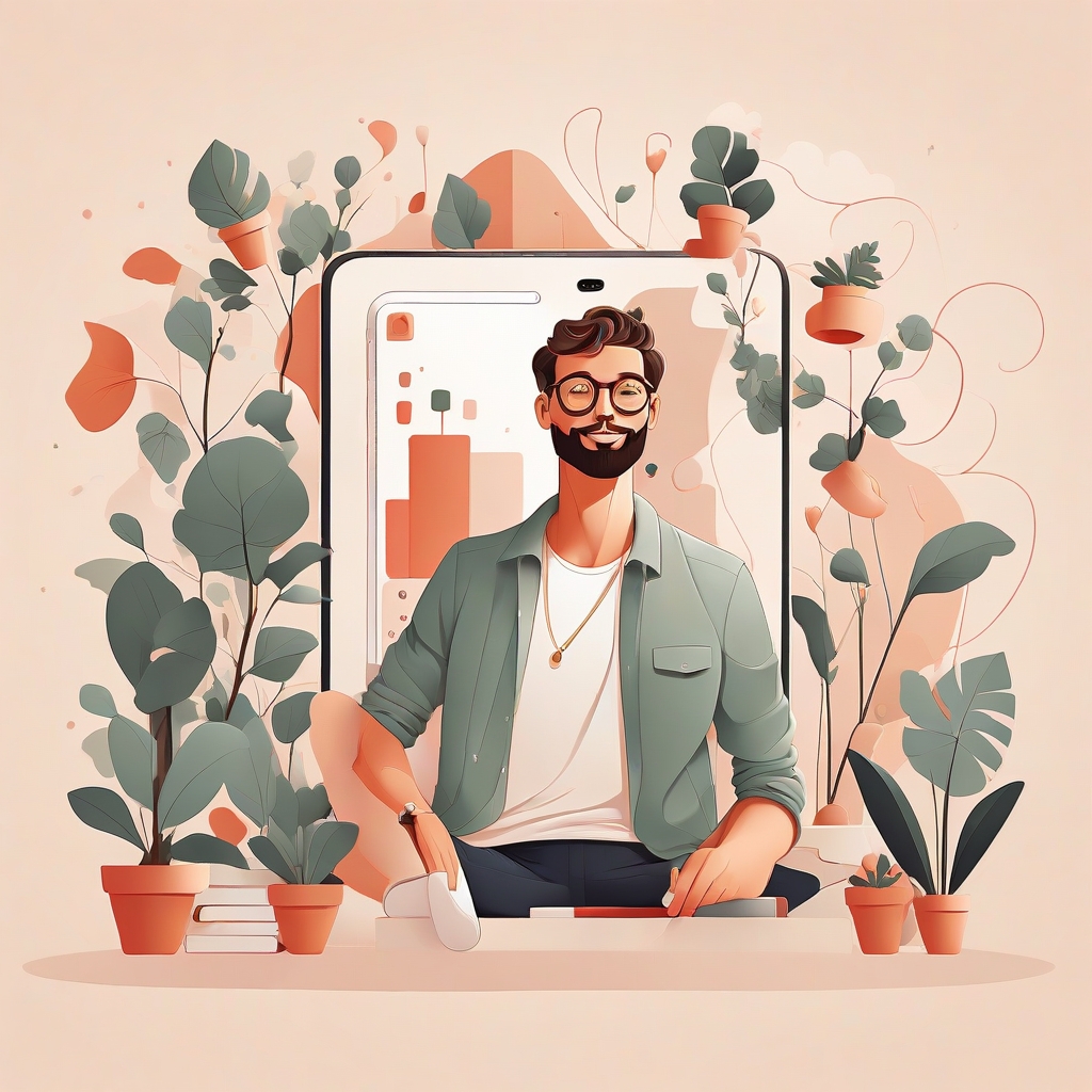 Instagram Marketing Illustration