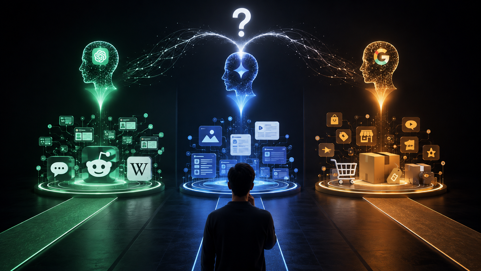 Why ChatGPT, Gemini and Google recommend completely different brands for the same question