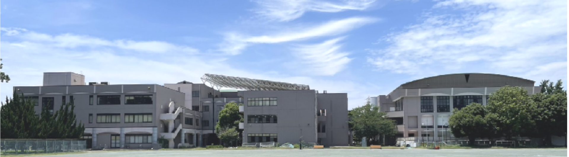 千葉大学教育学部附属中学校 校舎(校庭より)