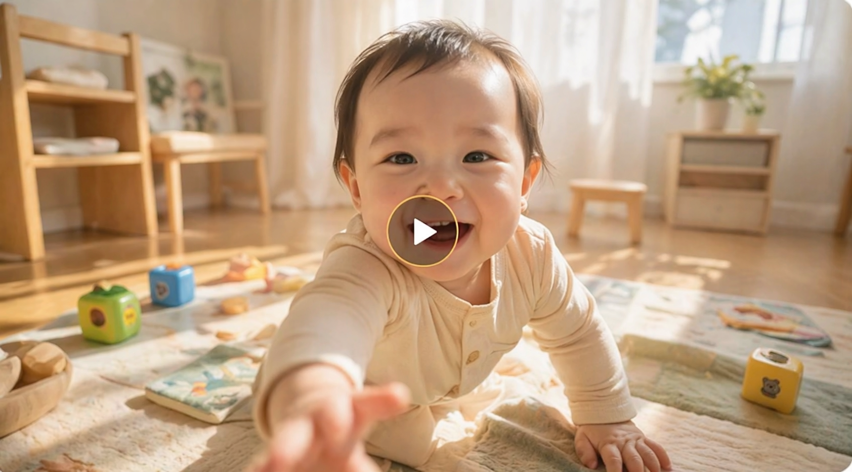 Baby captured through Eukka's perspective