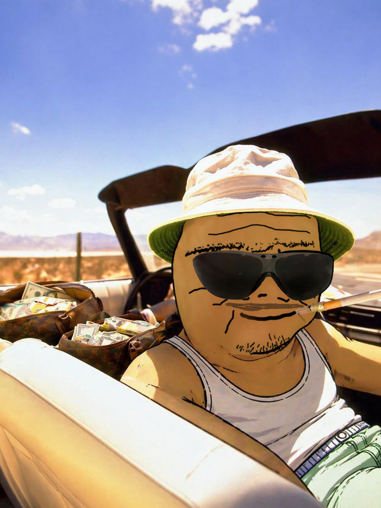 UNCGUY in convertible with cash