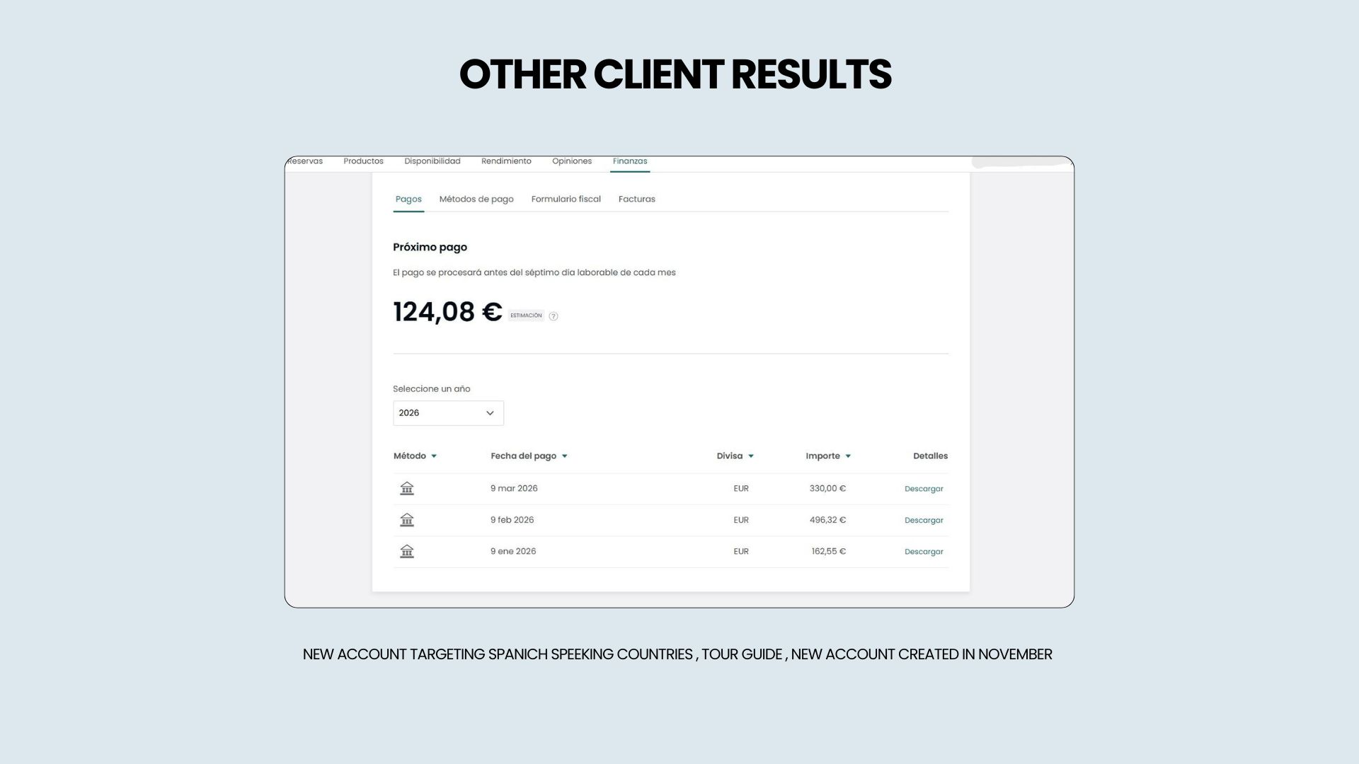 نتائج مرشد السياح الإسبان 2026