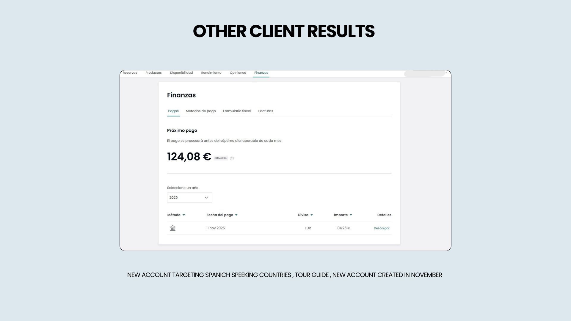 نتائج مرشد السياح الإسبان 2025
