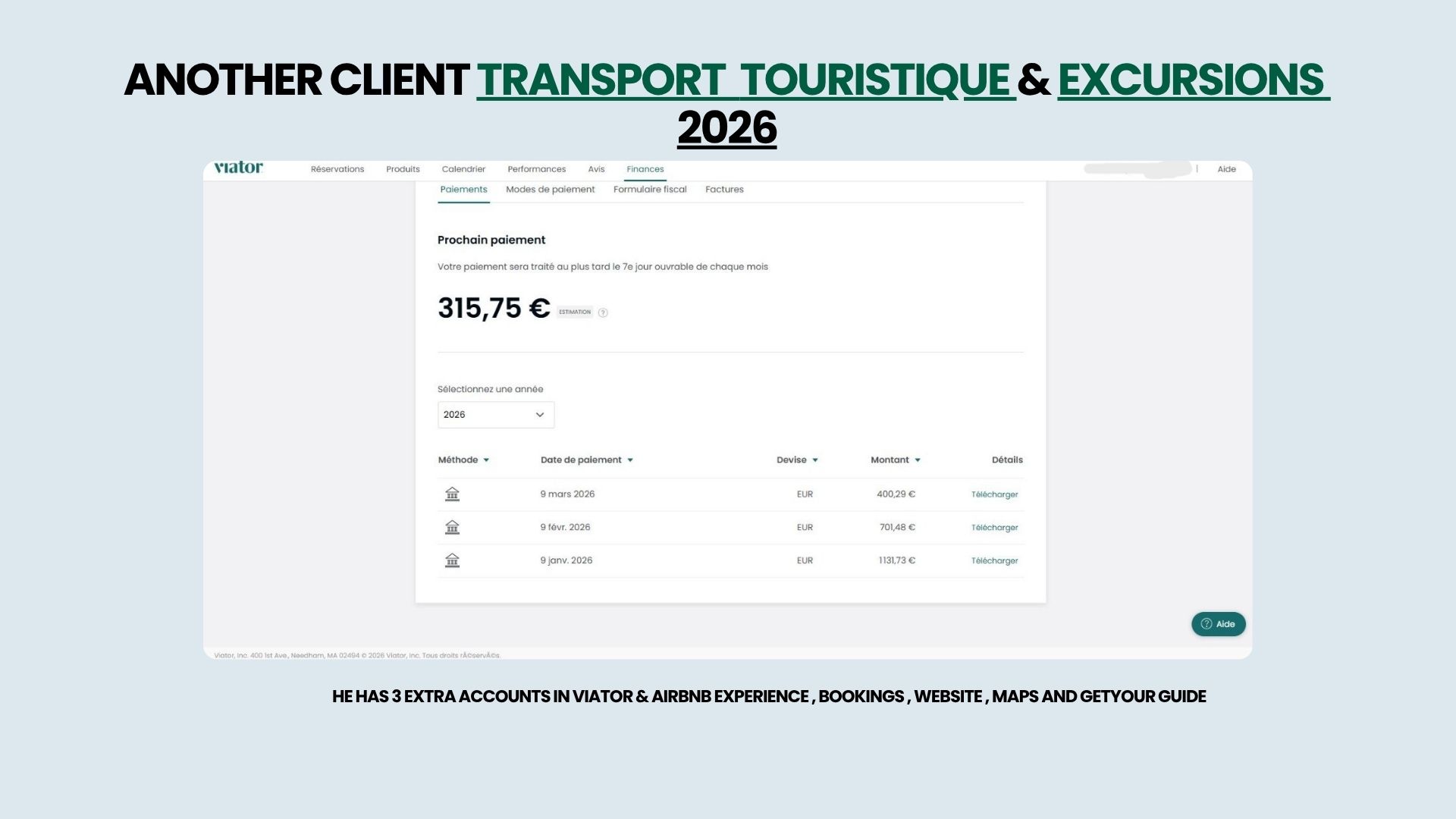 نتائج عميل النقل السياحي 2026