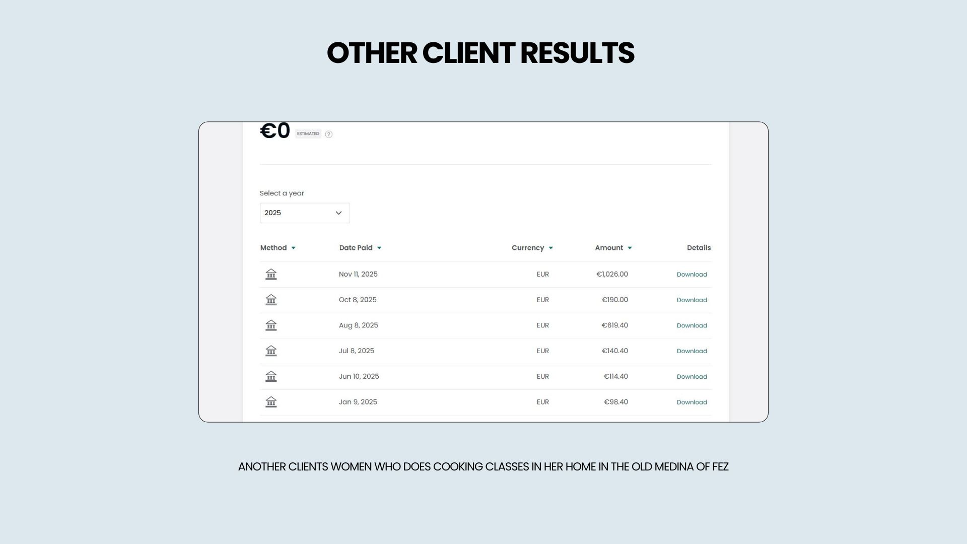 نتائج عميلة دروس الطبخ فاس