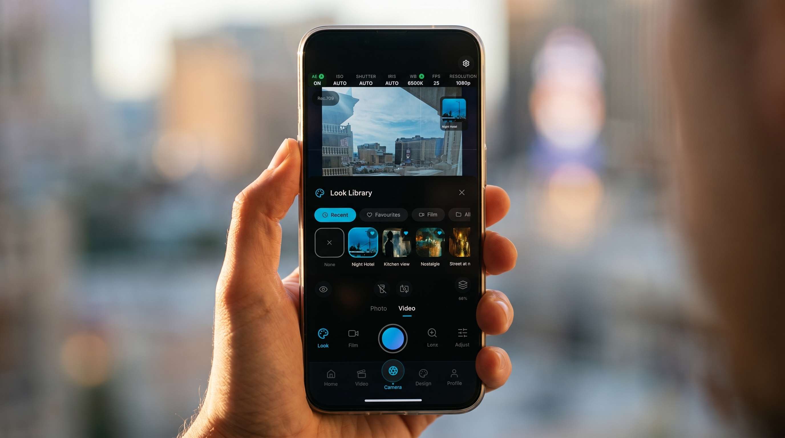 Colourlab AI Mobile app in use on iPhone