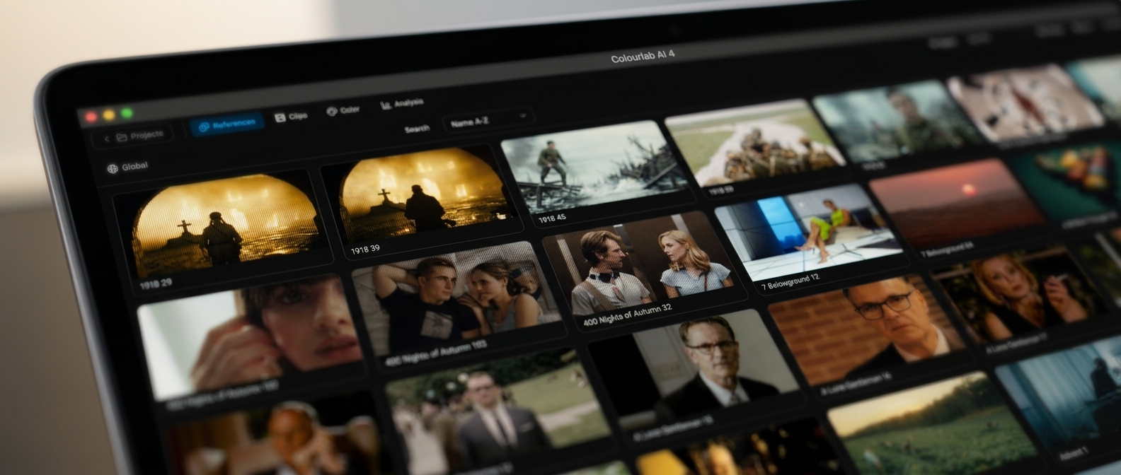 Colourlab AI 4 references library for matching looks