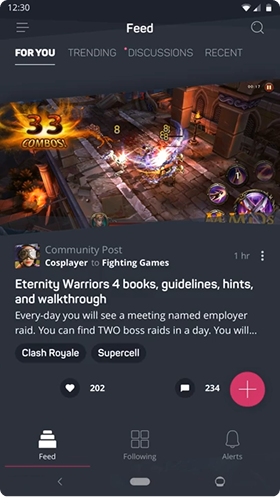 Wonder Feed with community posts and discussions