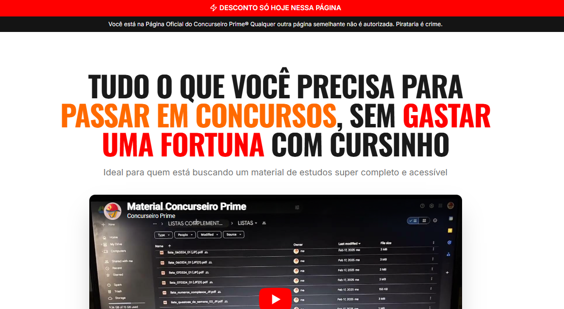 Concurseiro Prime