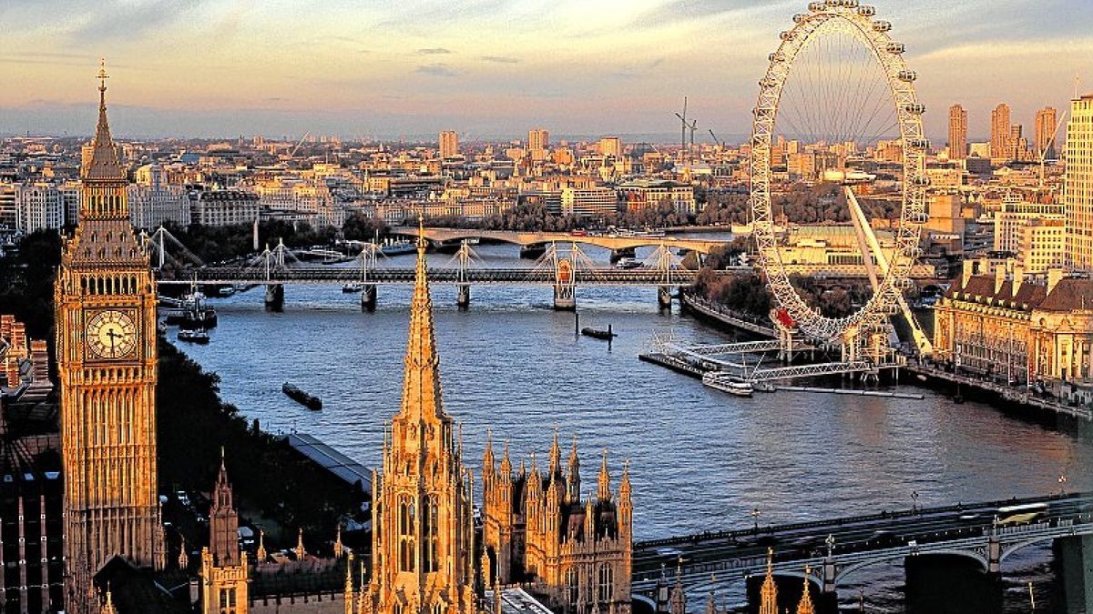 London at sunset