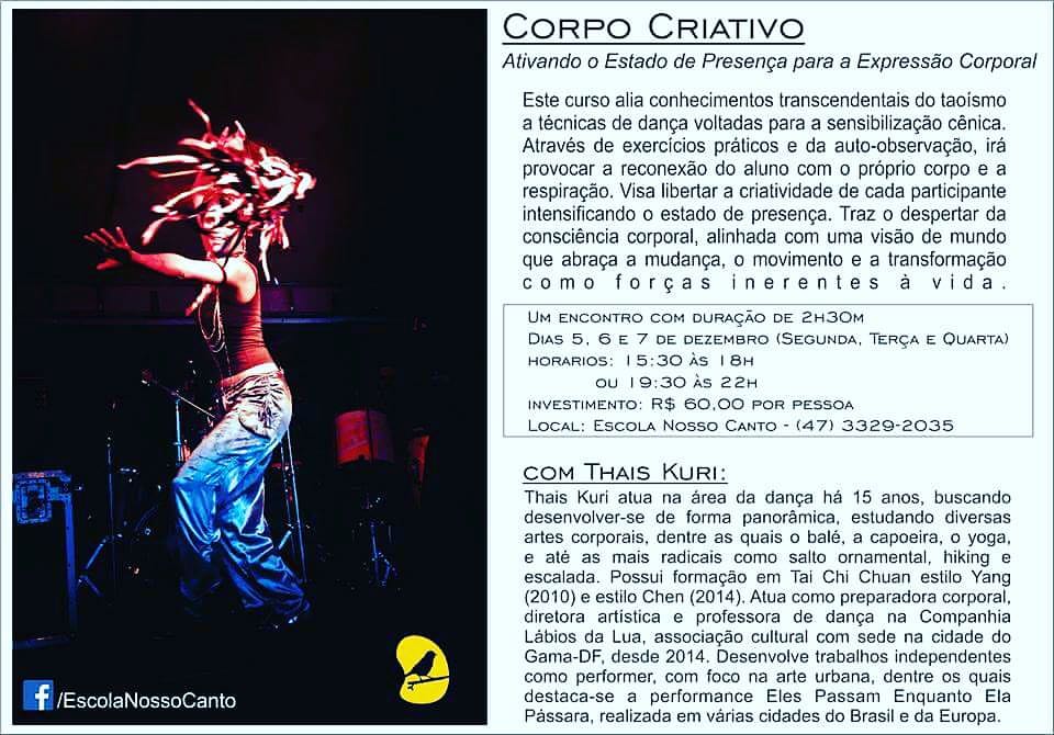 Corpo Criativo em Blumenau