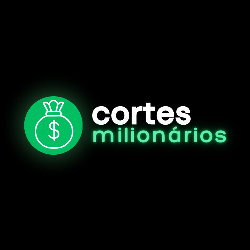 Cortes Milionários — Logo Neon