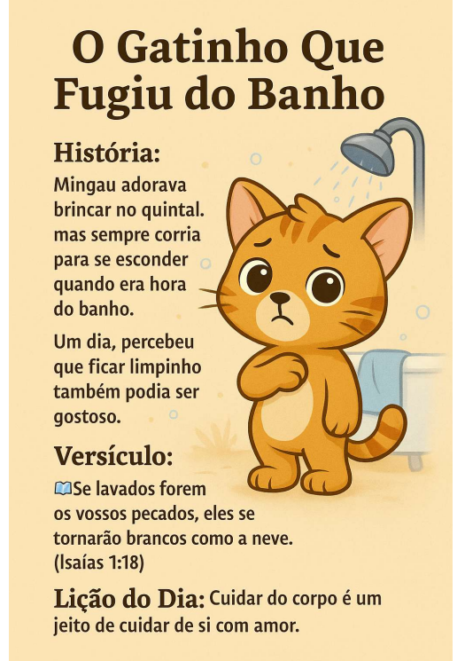 O Gatinho Que Fugiu do Banho