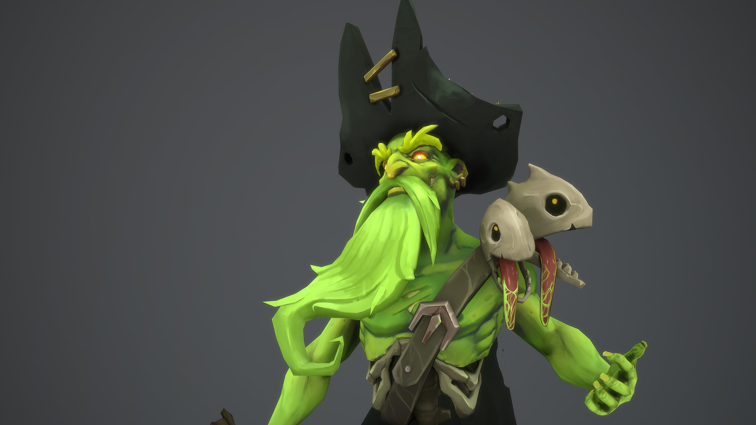 Cursed Captain — stylized toon character full body