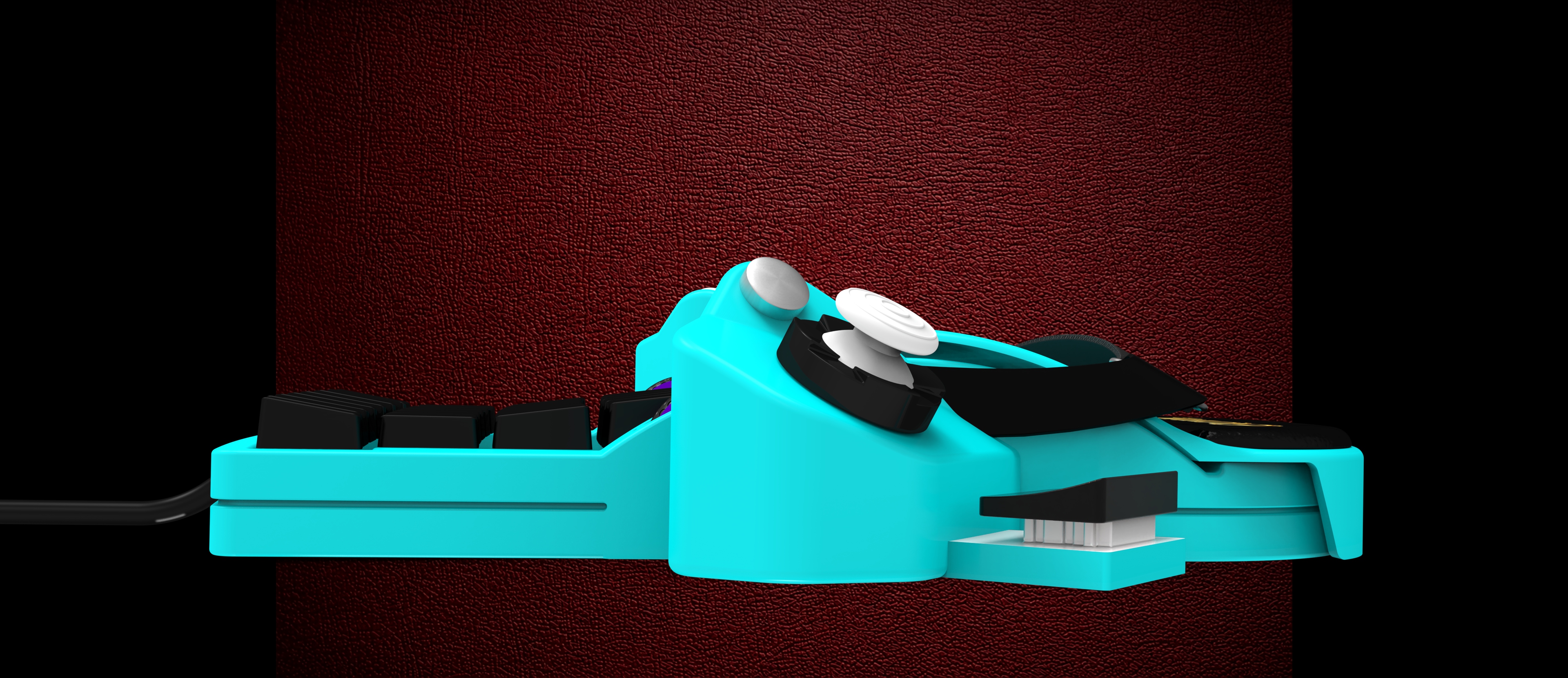 Cyan Blue - Side Profile