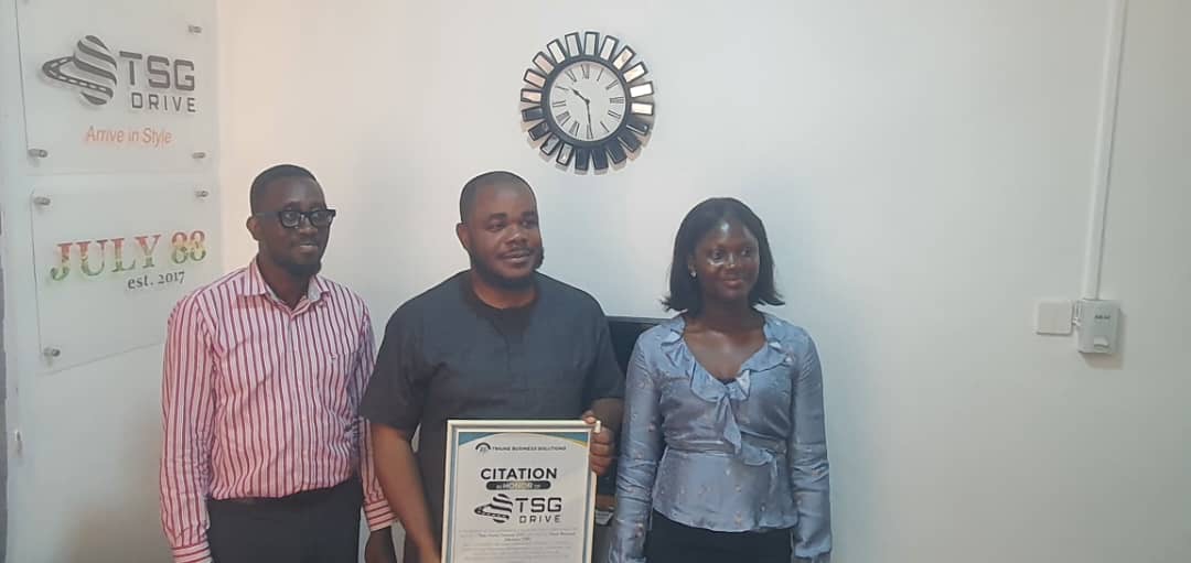 TSG Drive citation award