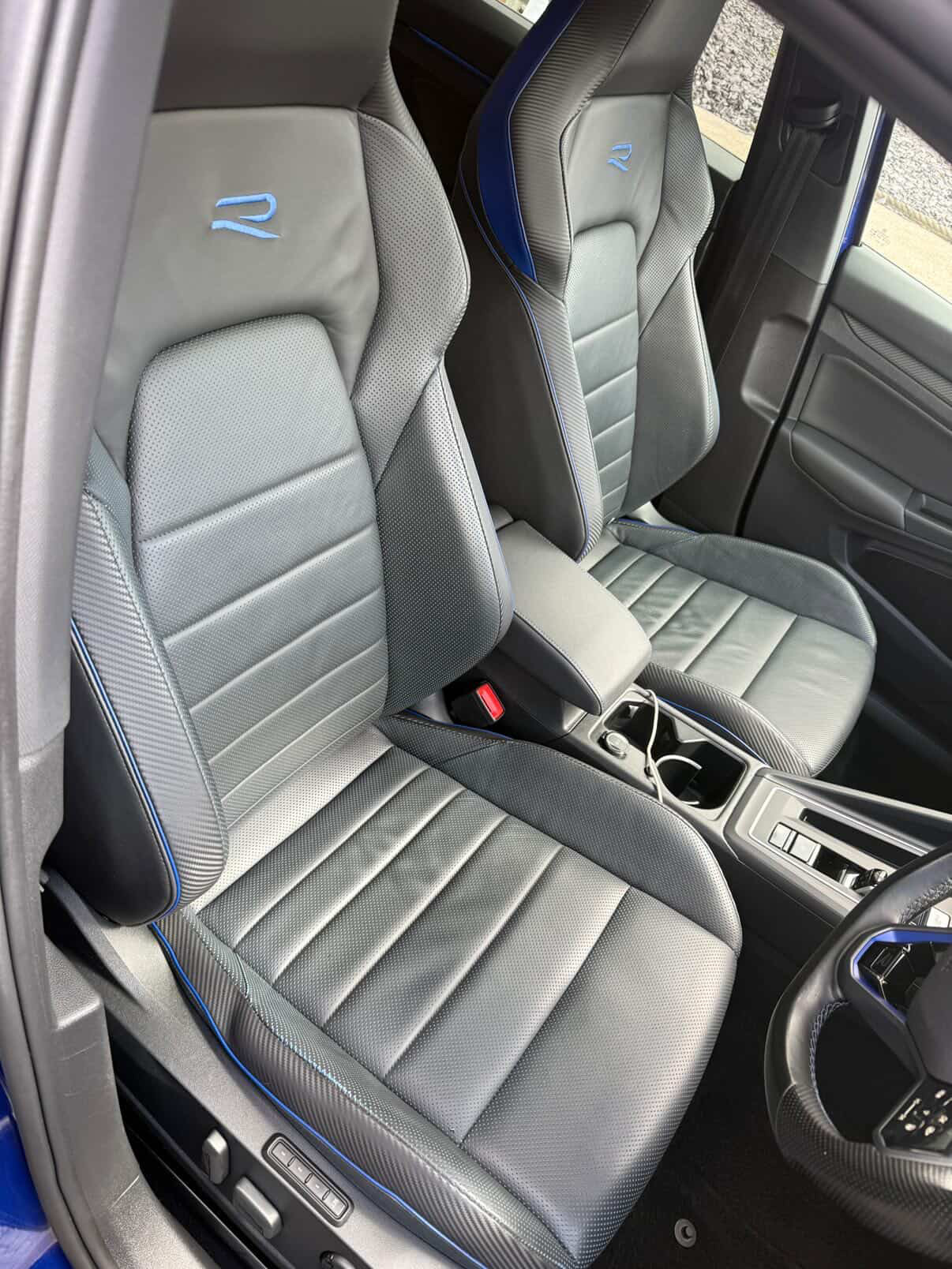 VW Golf R Grey Interior Seats