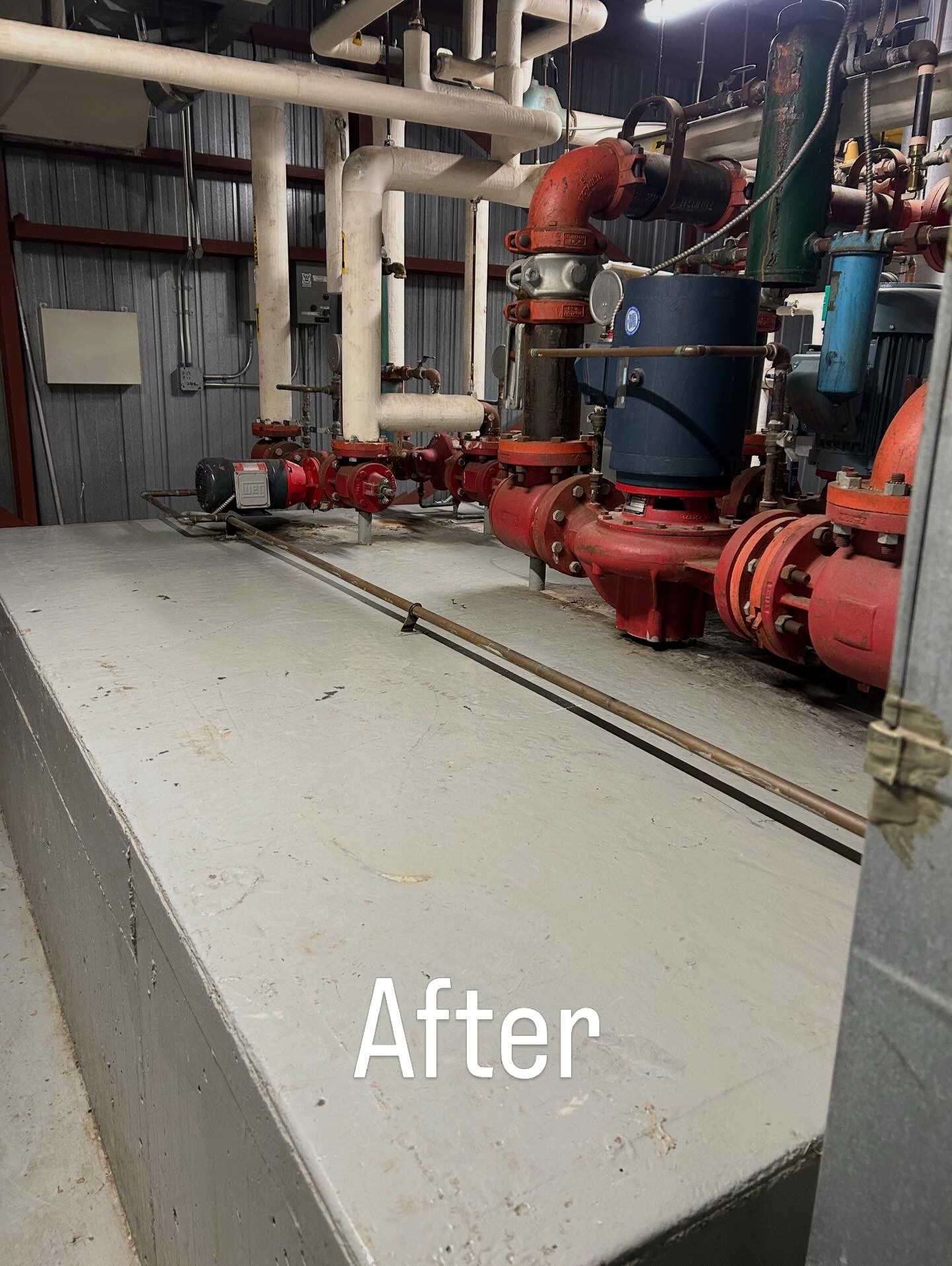 Mechanical room cleaning