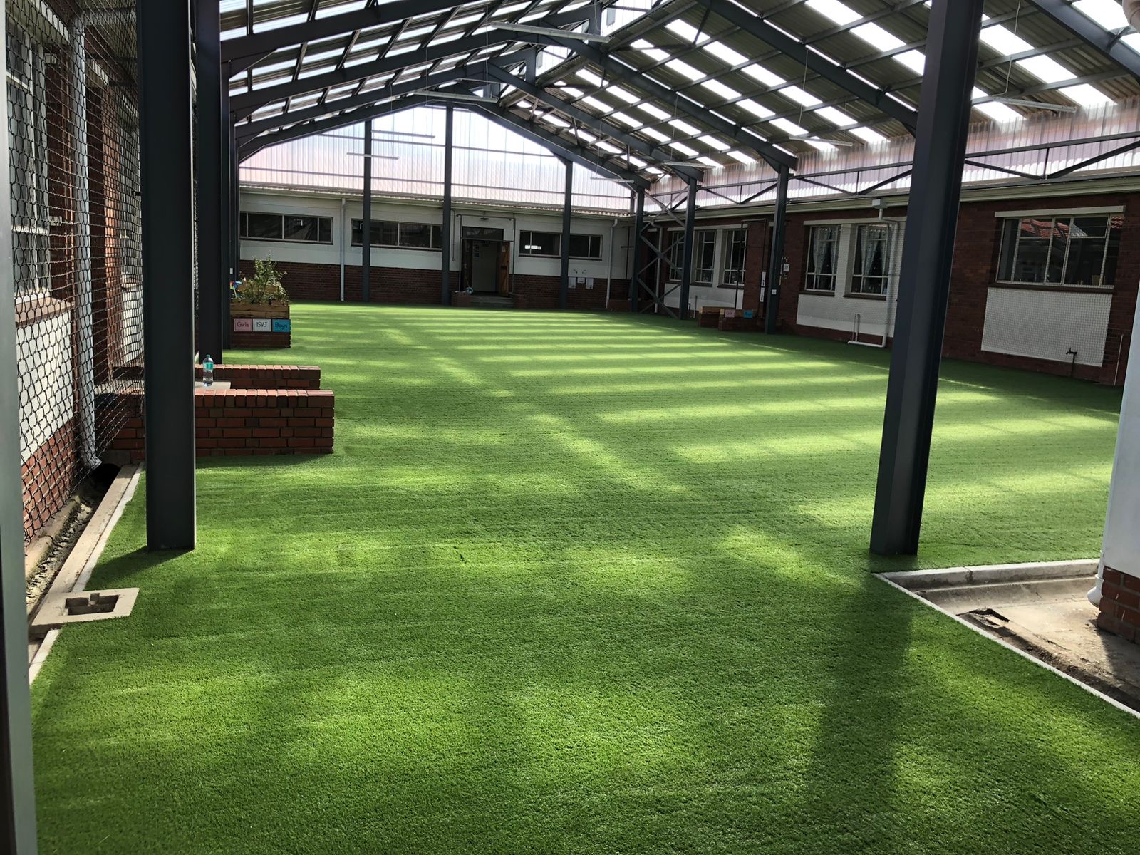 Clean vibrant turf after cleaning