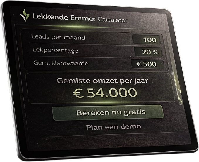 Lekkende Emmer Calculator
