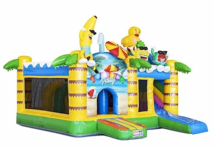 Summer Time – Multiplay hoppborg med rutschkana – hoppborg att hyra i Skåne