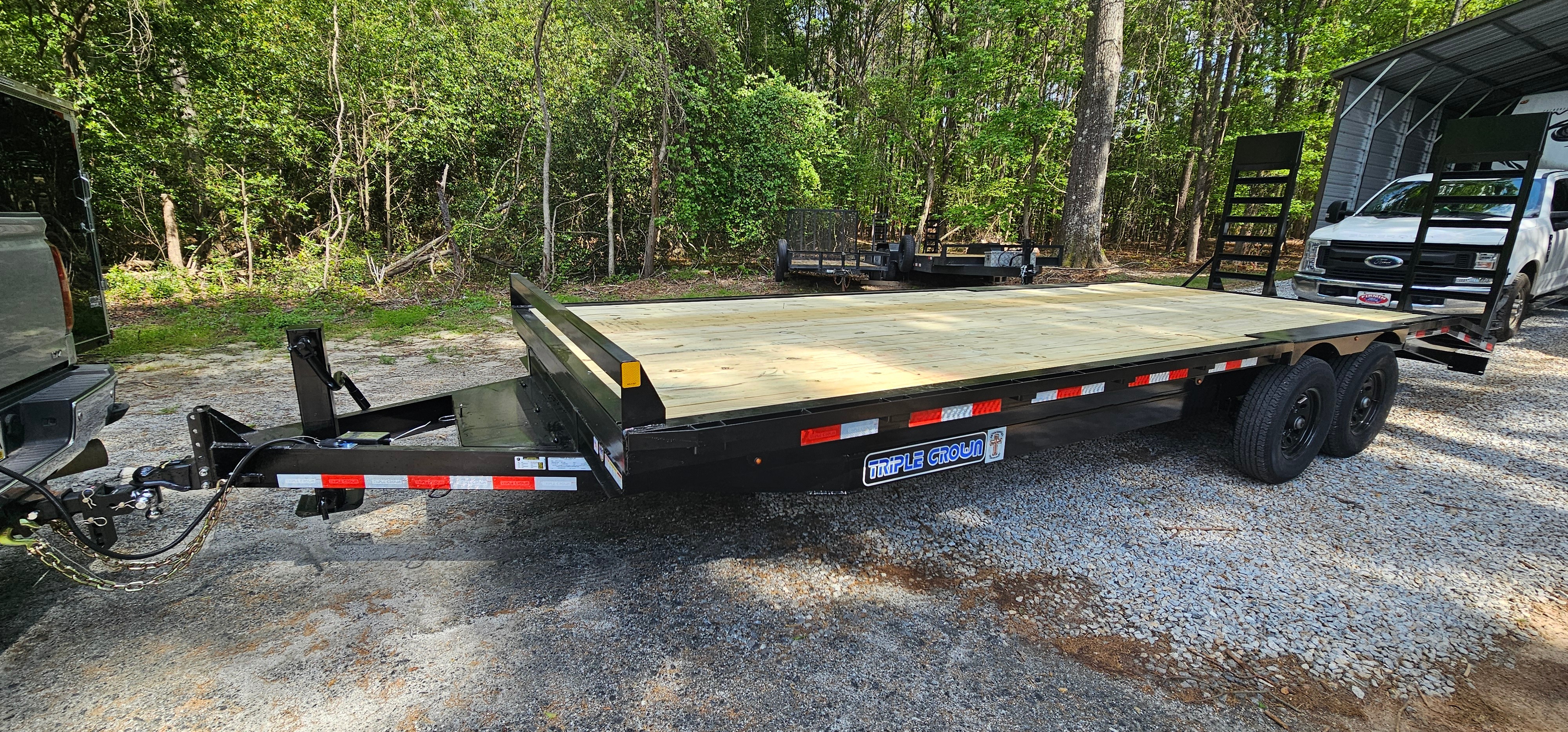 24ft Deckover Flatbed Trailer view 2