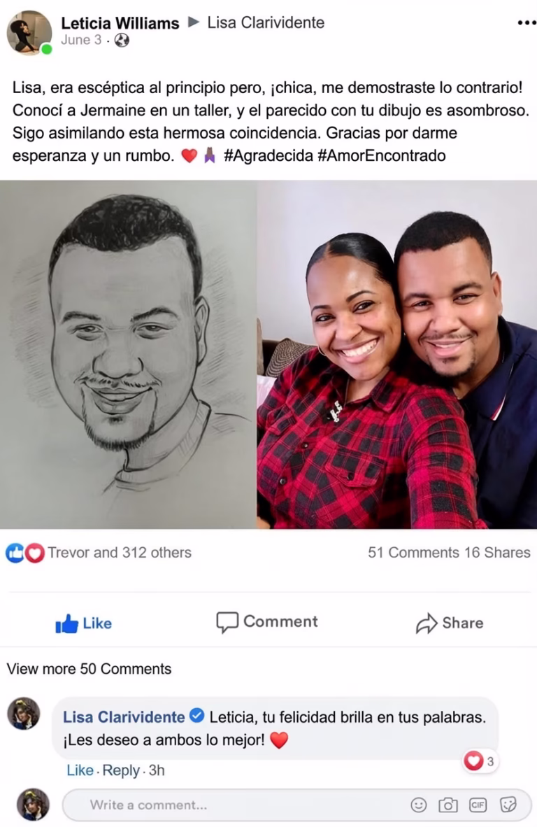 Testemunho com retrato de alma gemela 2