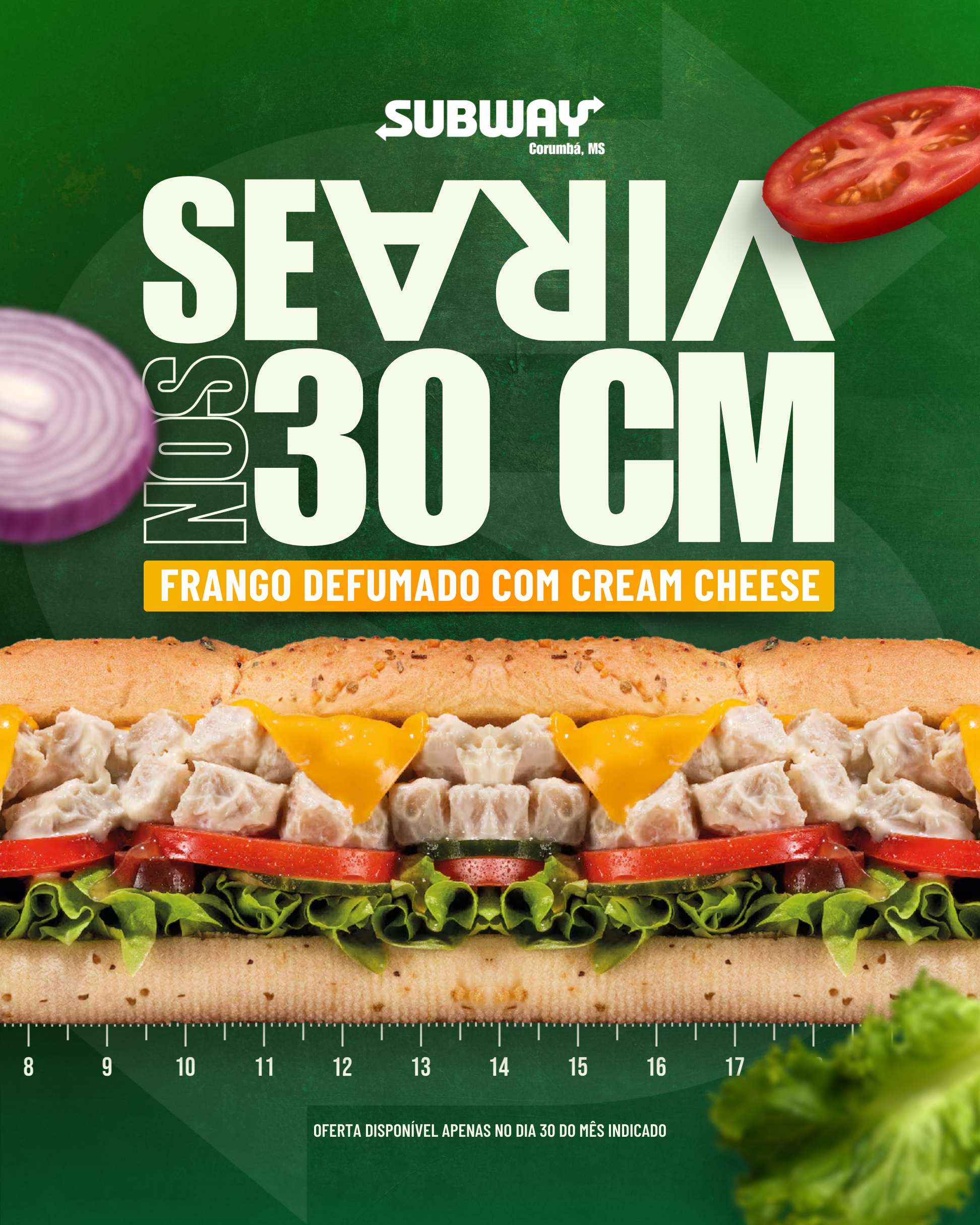 Subway - Sextas nos 30cm