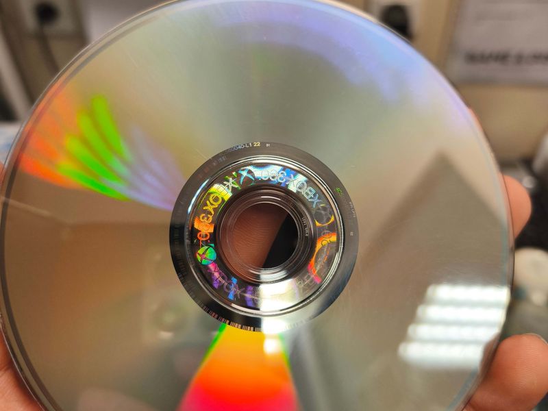 Disque Xbox 360 réparé après resurfaçage chez Game & Disc Montrichard