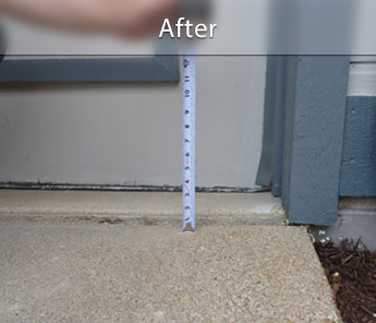 Doorway Step Correction - After
