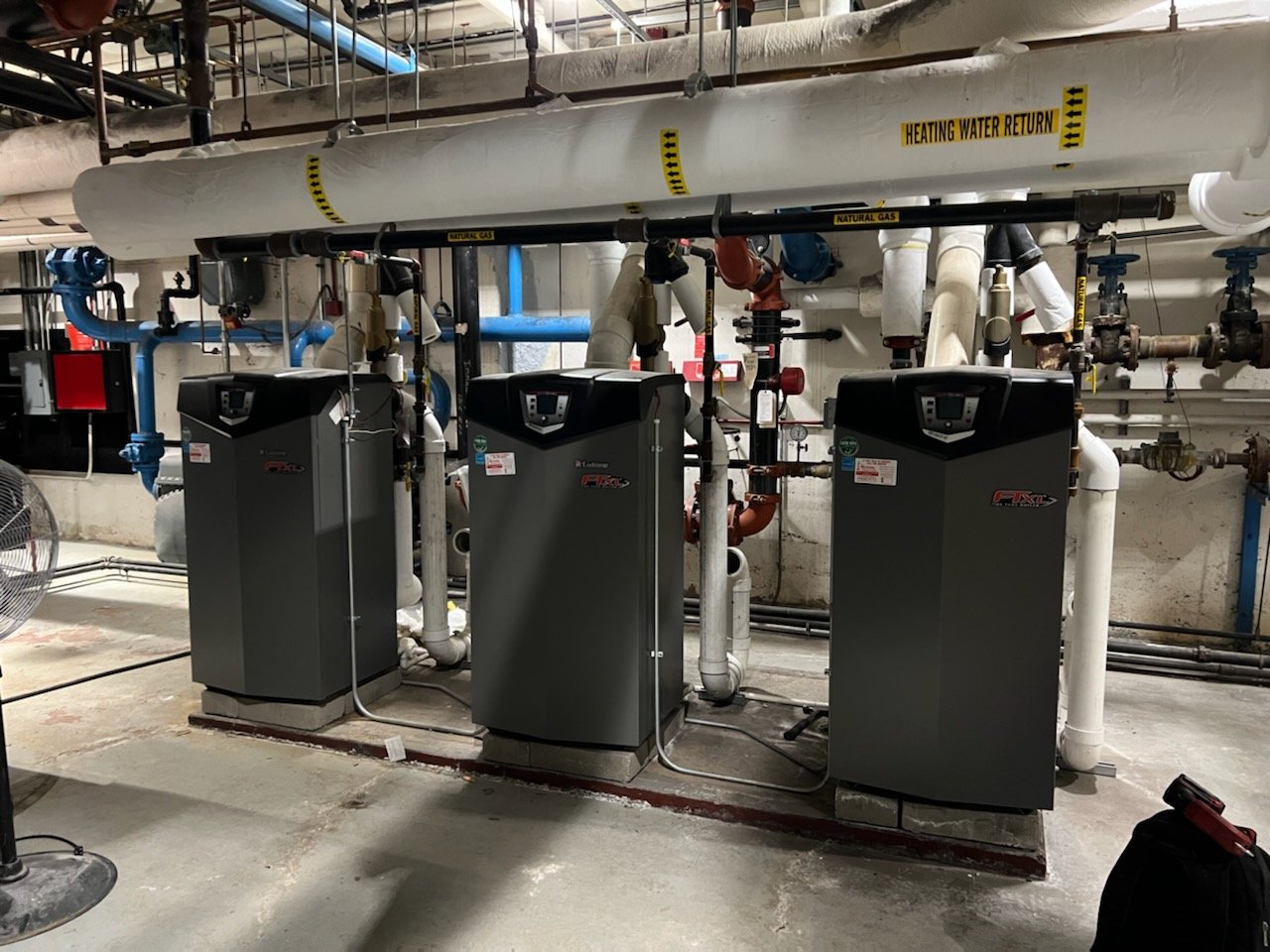 Before: Commercial Boiler Room Installation