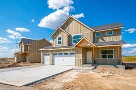 Newly completed two-story craftsman home