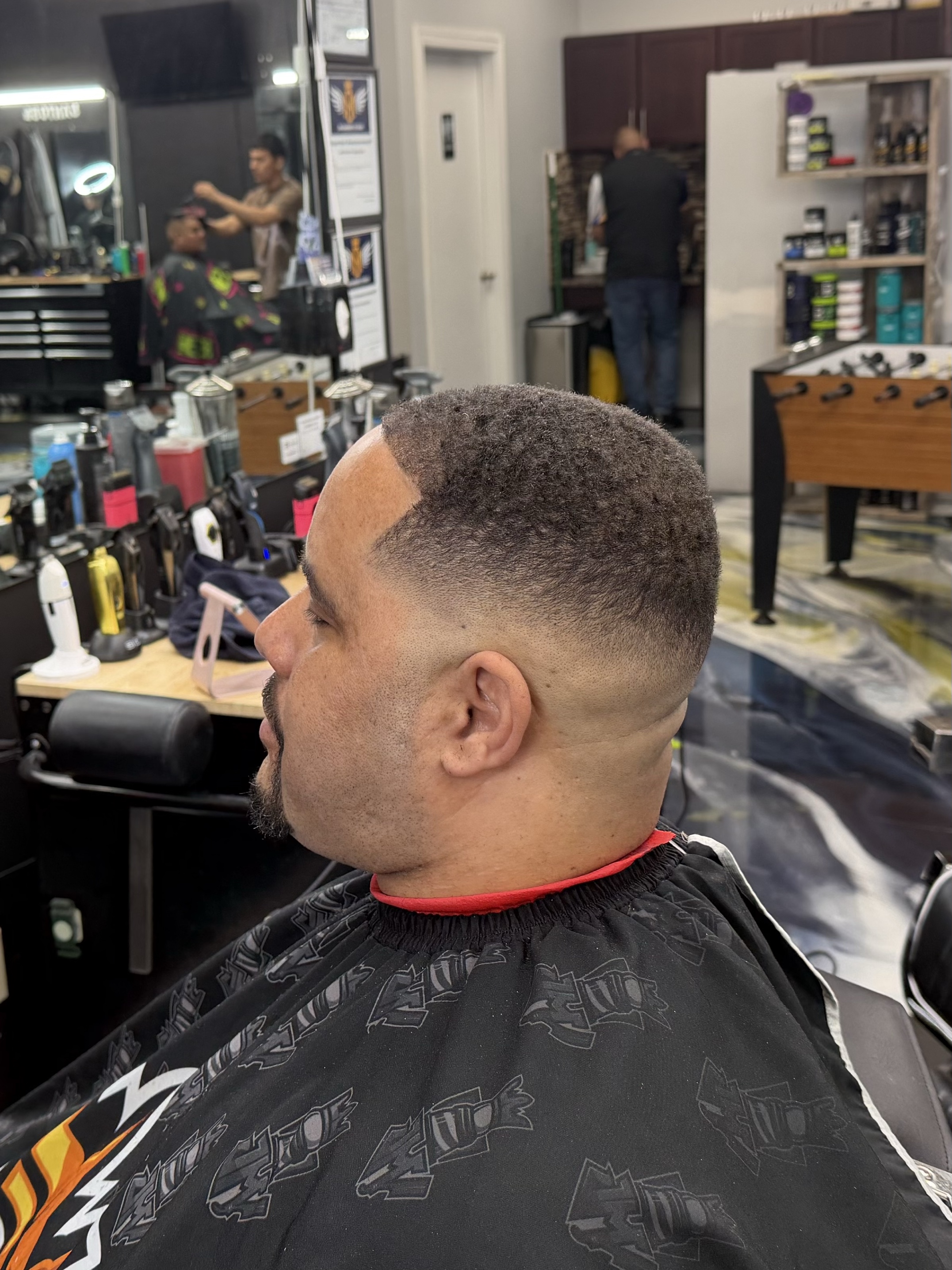 Clean fade haircut