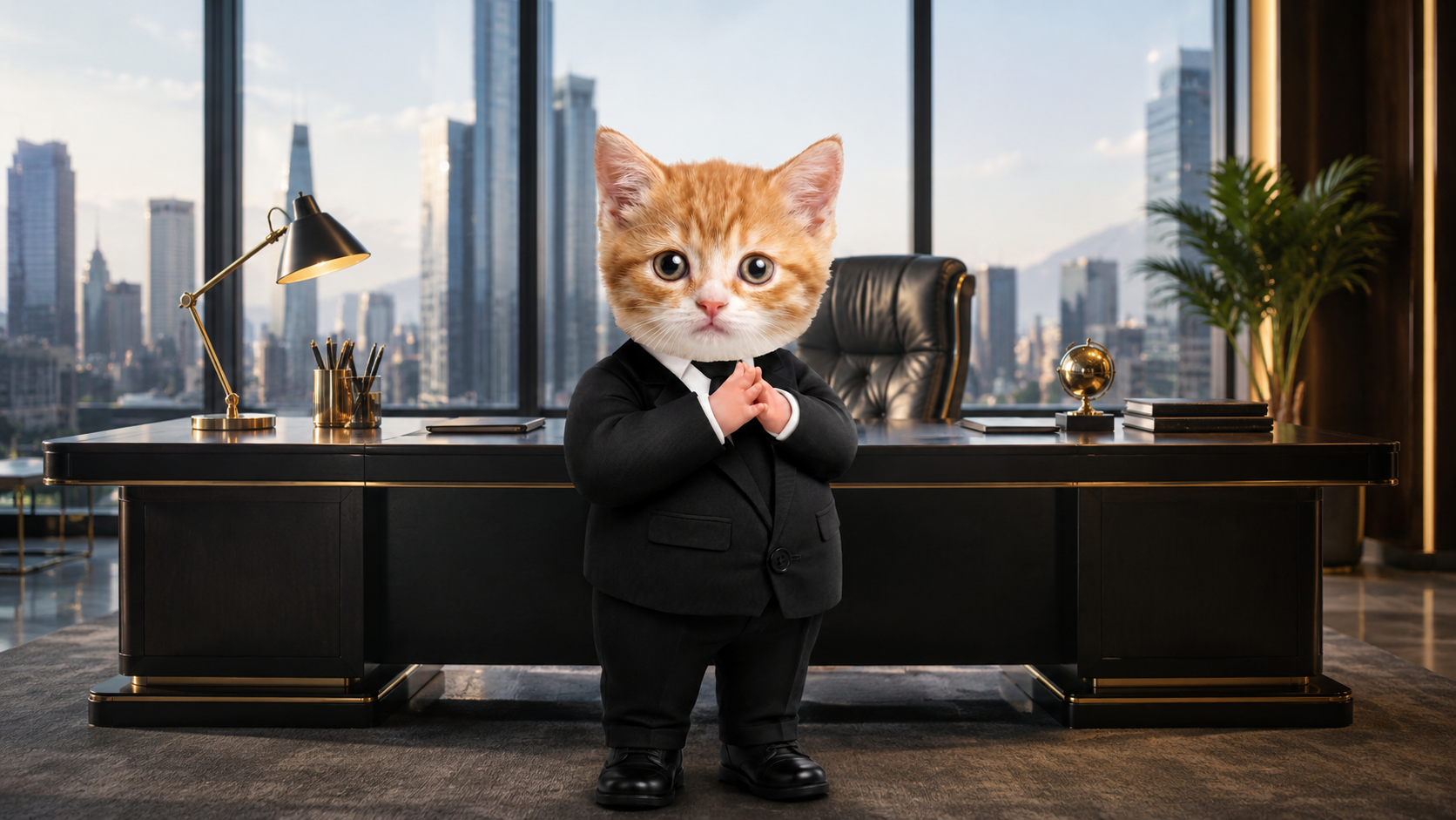 Corner office with city view — Catsuit