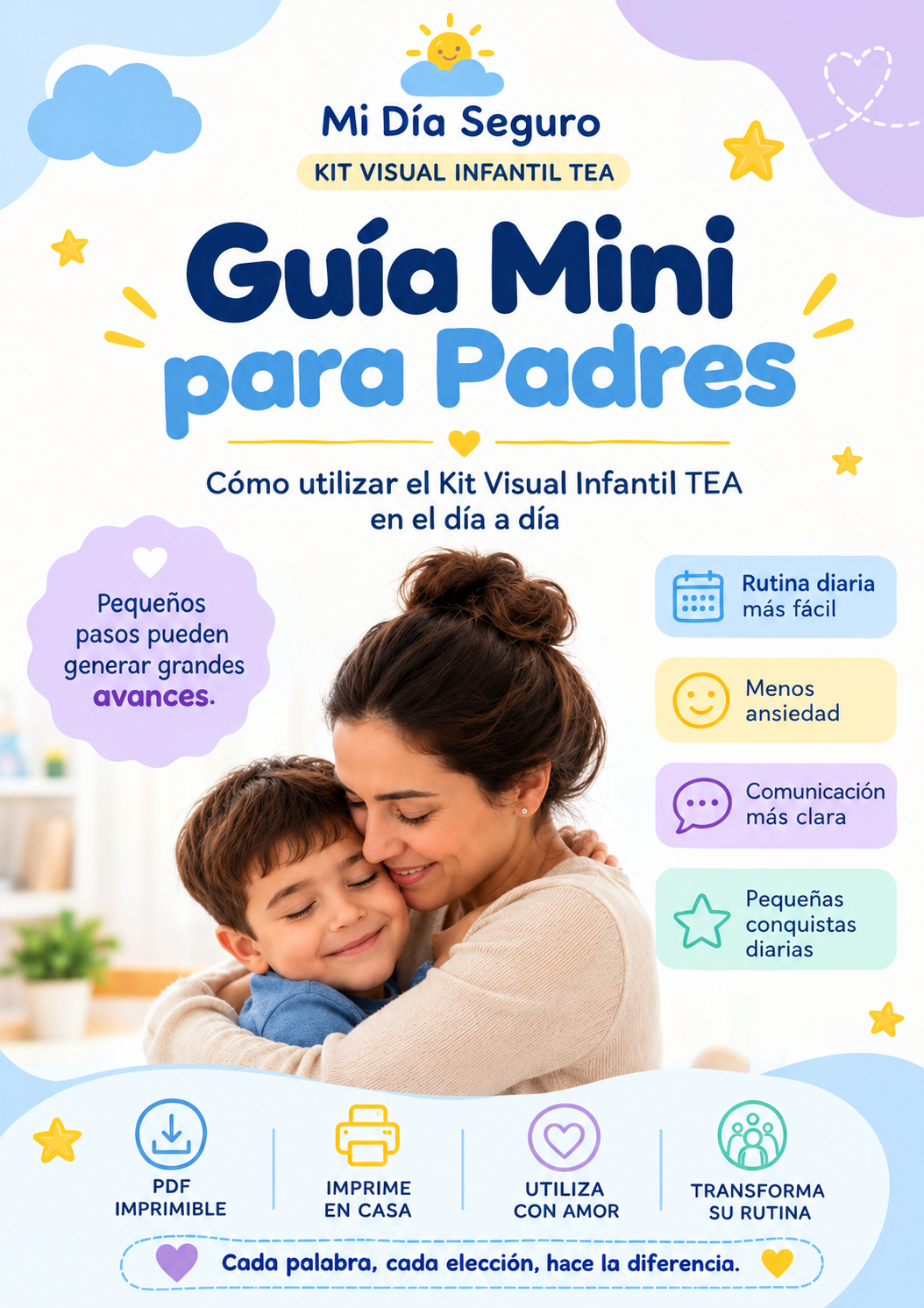 Guía mini para padres del Kit Visual Infantil TEA