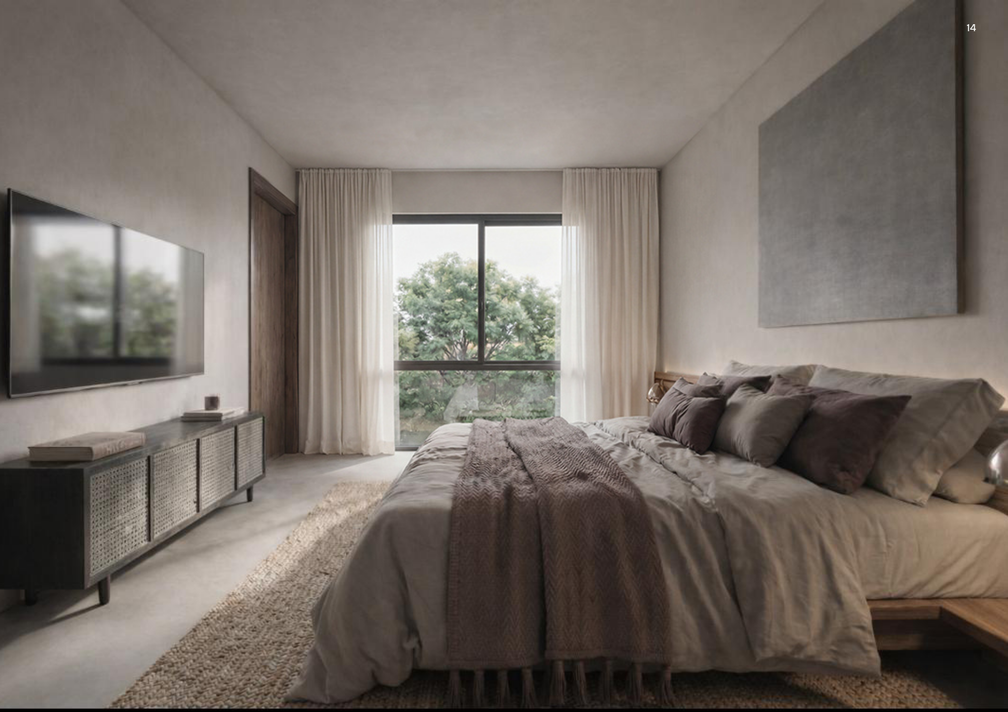 Dormitorio minimalista