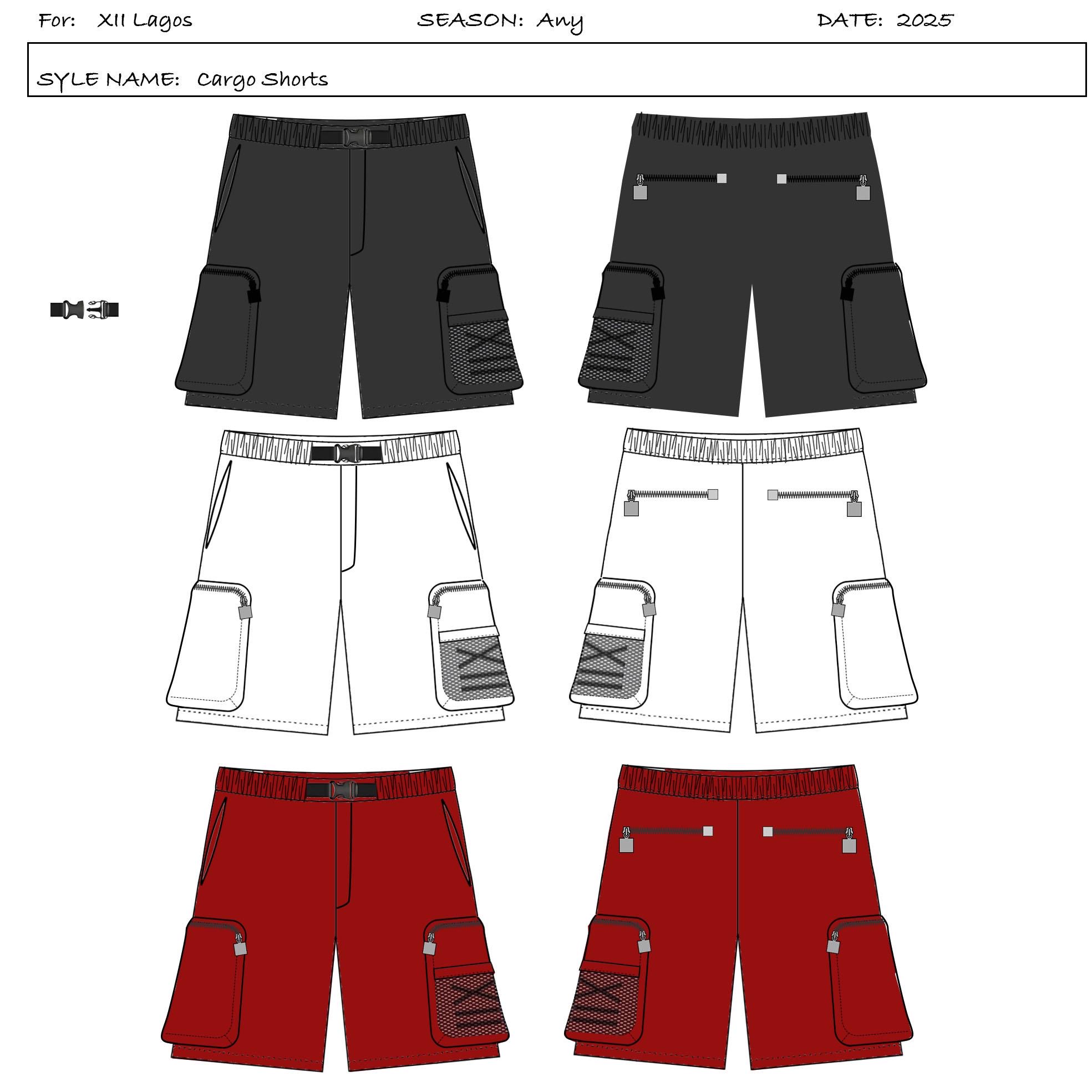 XII Lagos — Cargo Shorts