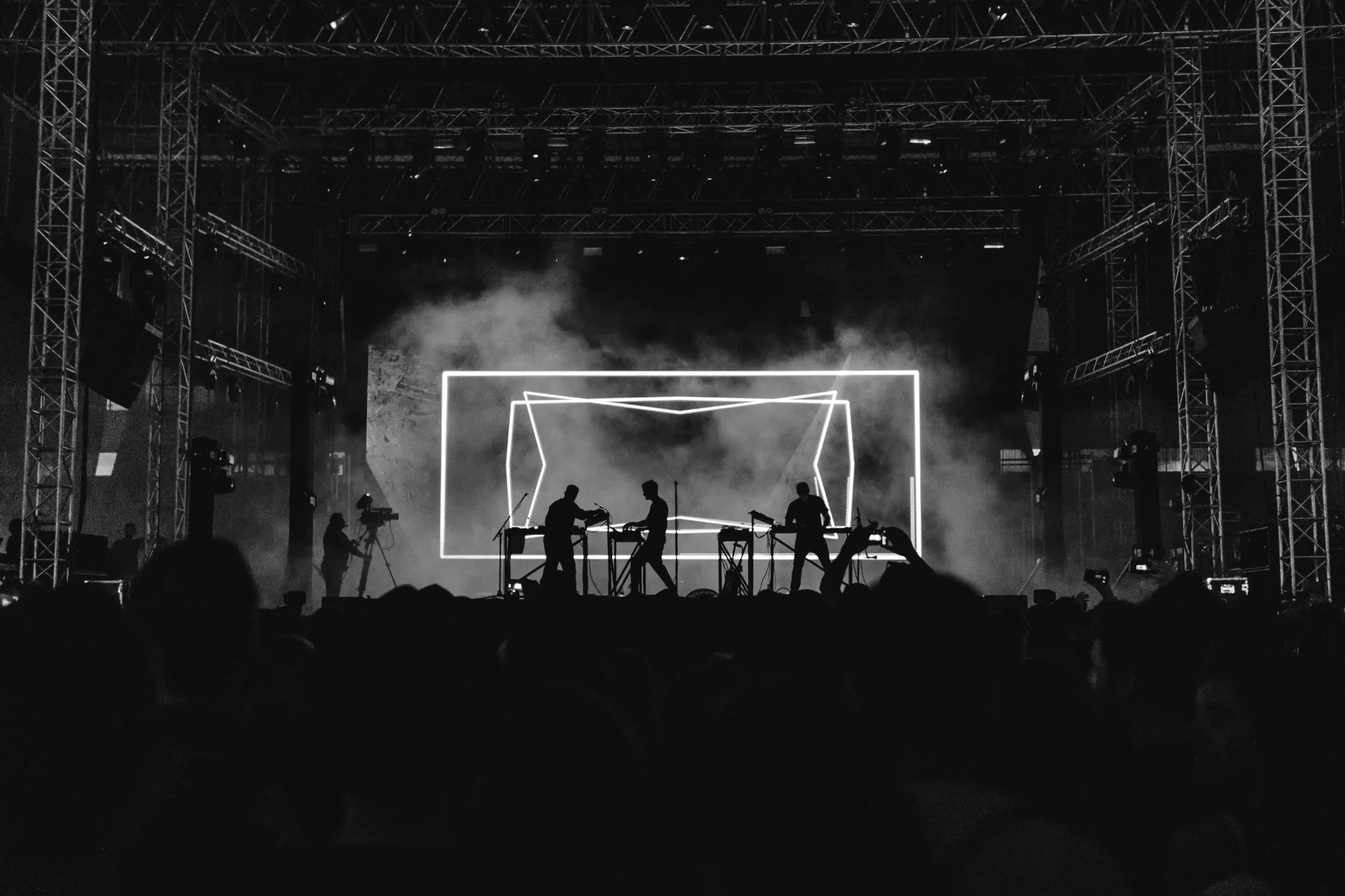 Concert live devant un large public