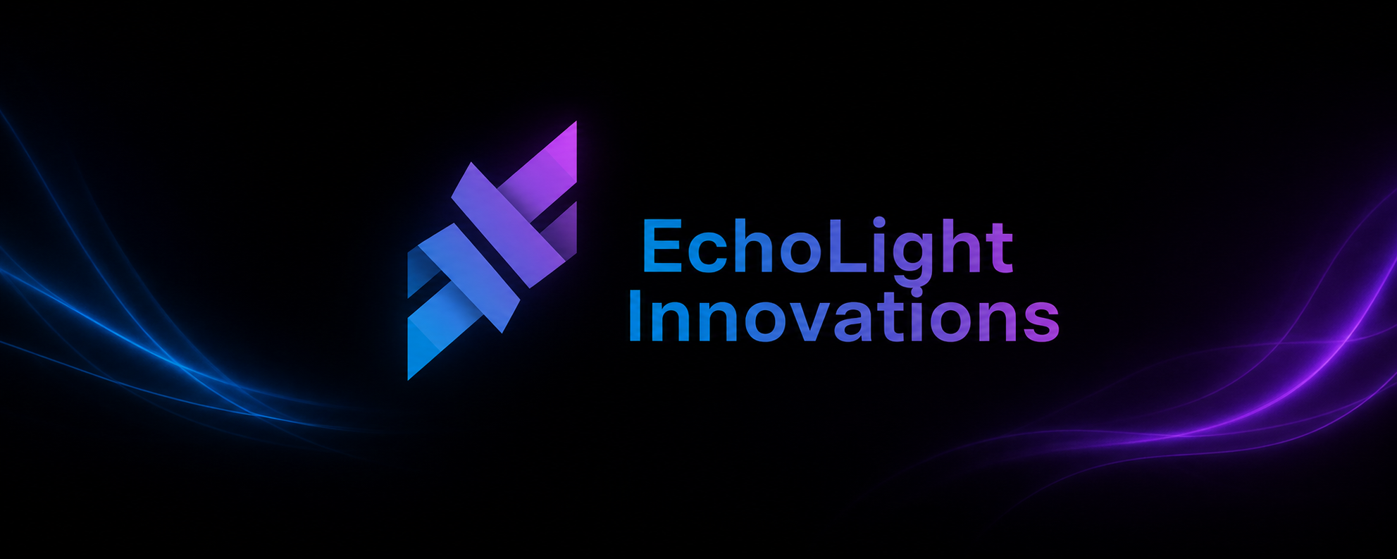 EchoLight Innovations blue and violet light trails