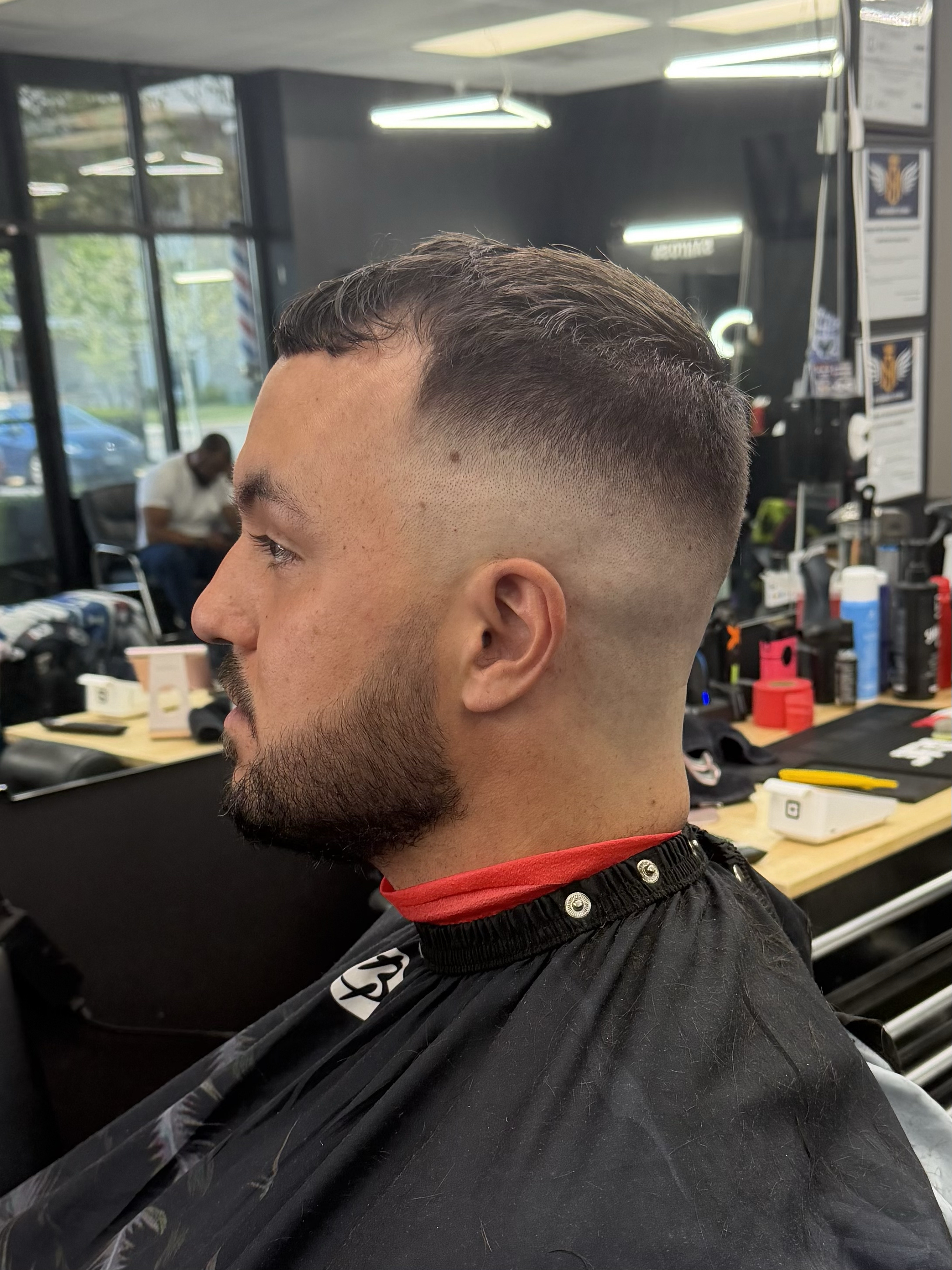 Fade with beard trim