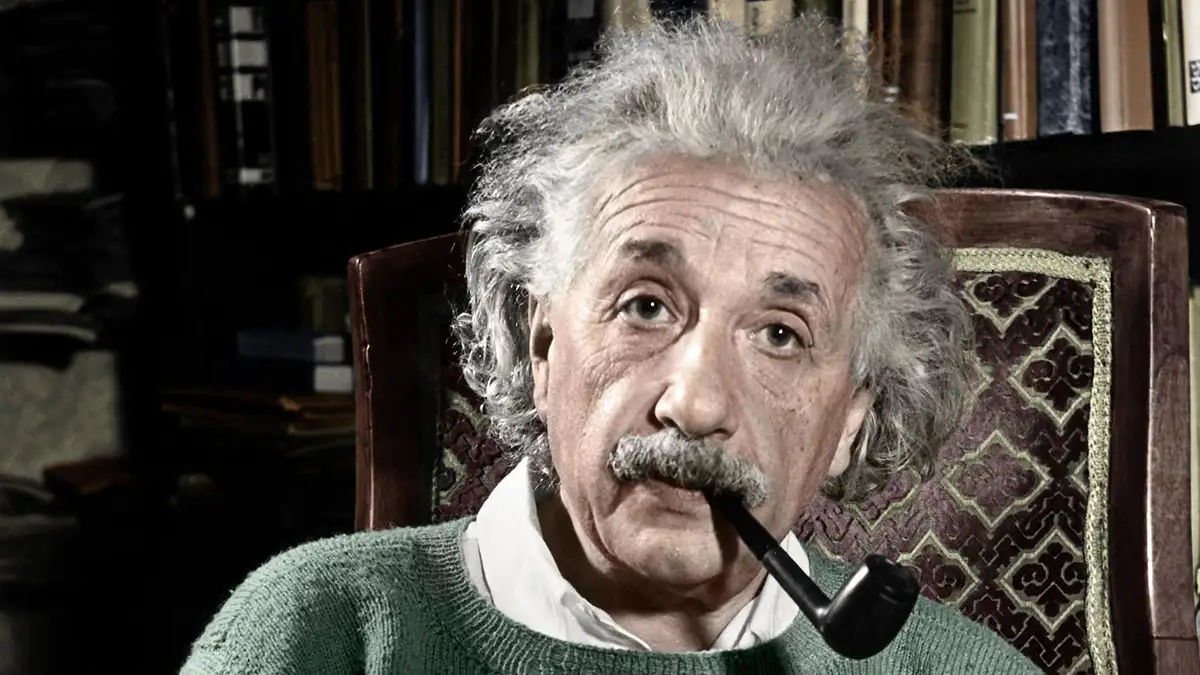 Albert Einstein — Colorized Portrait, Late Career