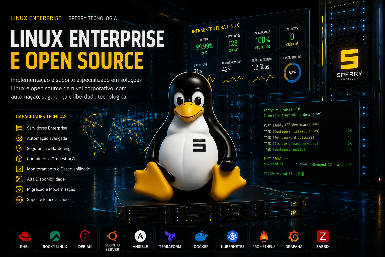 Linux Enterprise e Open Source - Infraestrutura Linux com automação e segurança