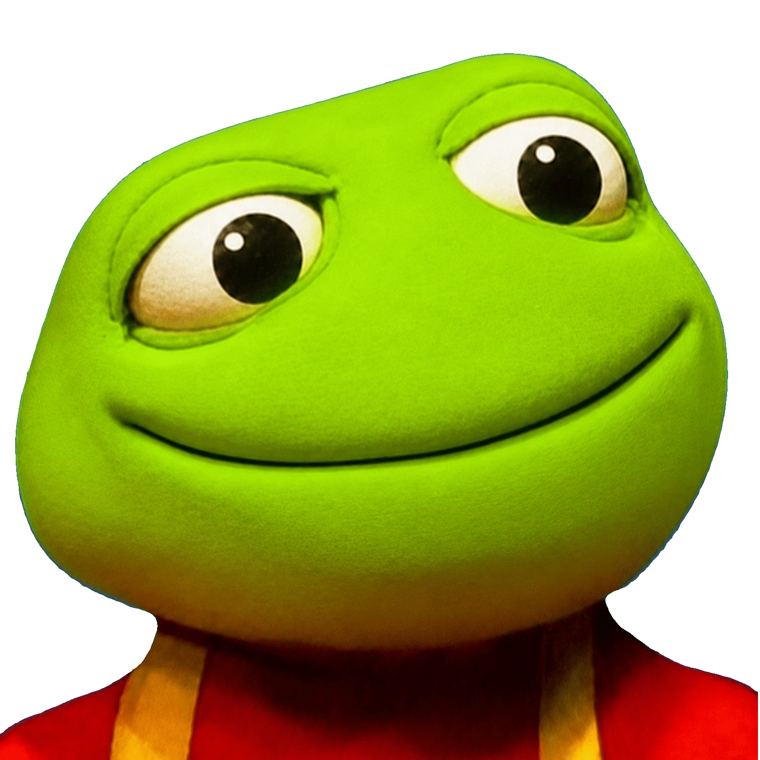 POPTOAD, the green frog mascot