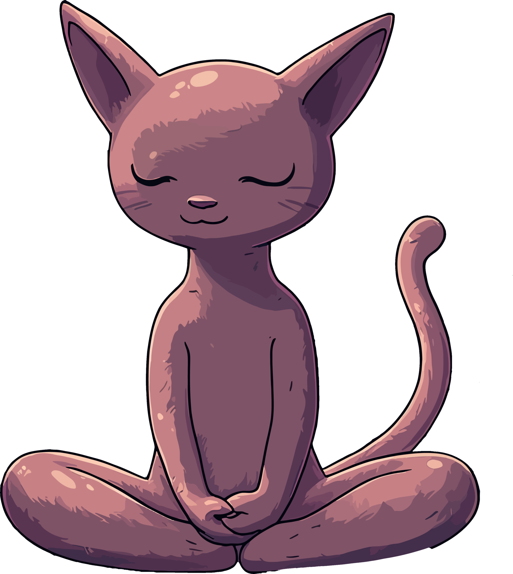 Meditating Cat