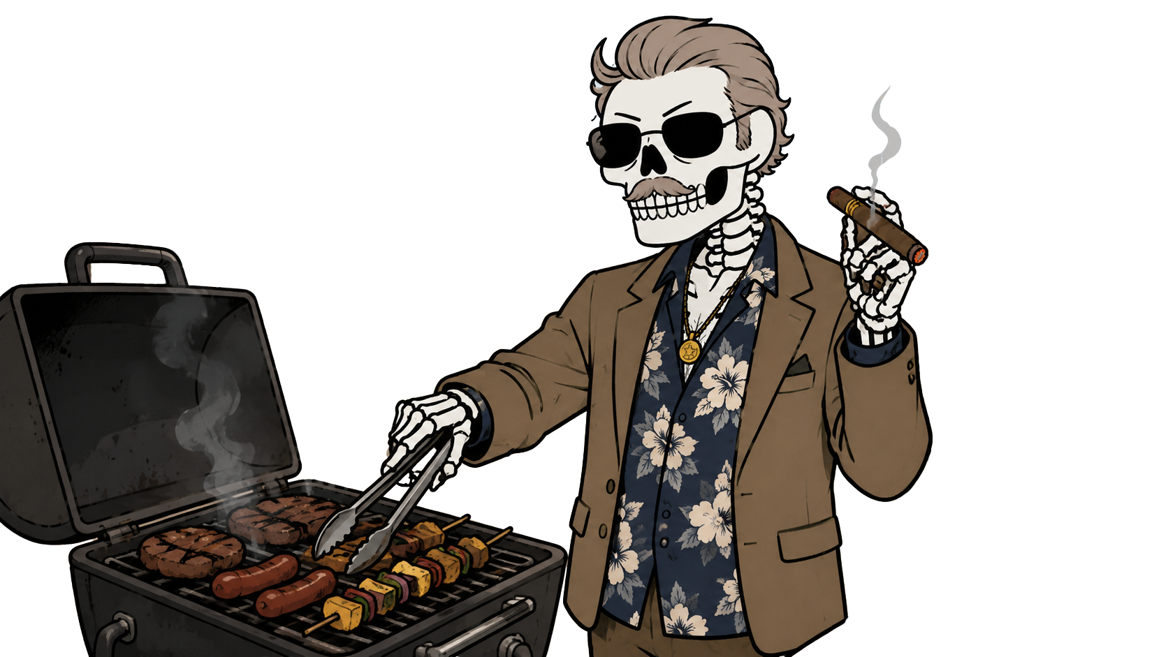 FAUCI UNC at the grill