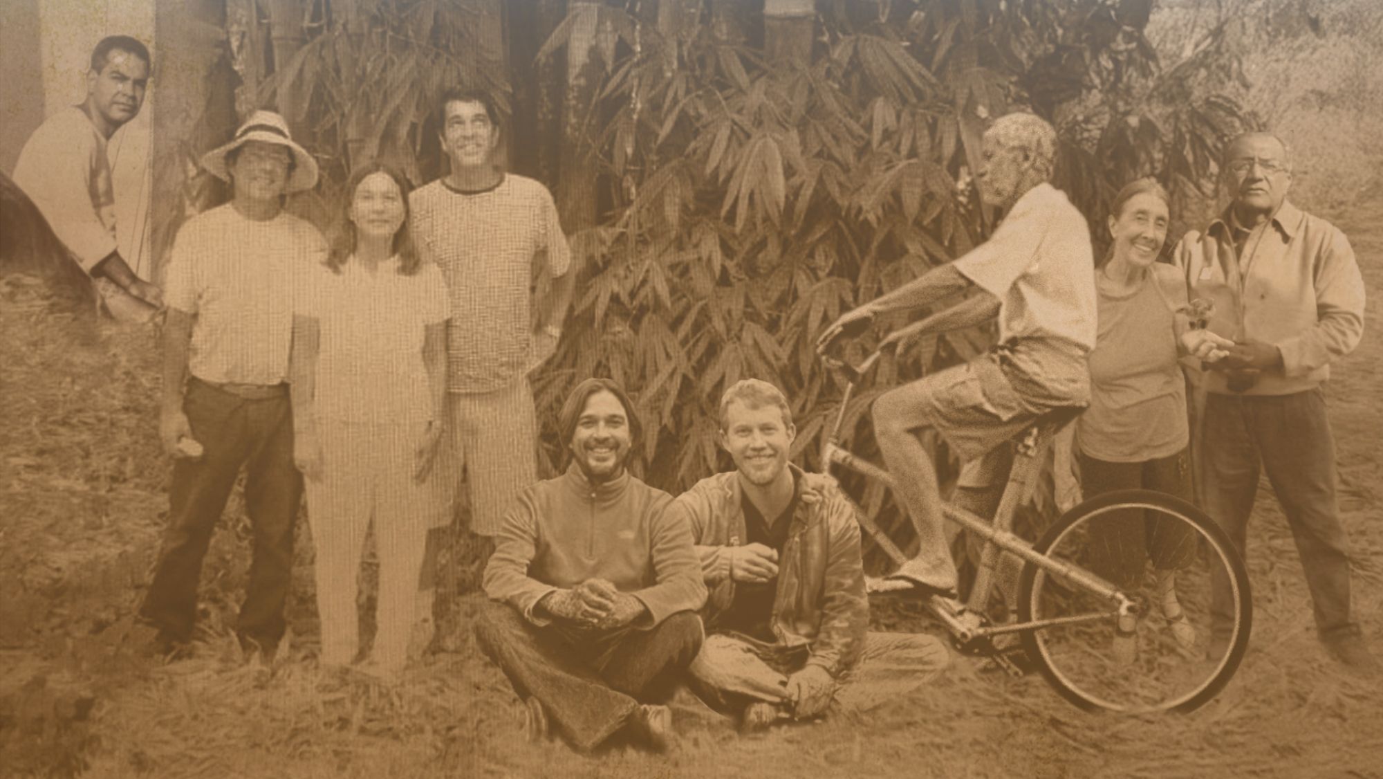 Famílias Borges e Ripper - Carlos Borges, Simon Velez, Angelina Borges, Antonio Borges pai, Antonio Borges filho, Lucas Ripper, José Luiz M. Ripper, Nair Ripper e Oscar Hidalgo Lopez