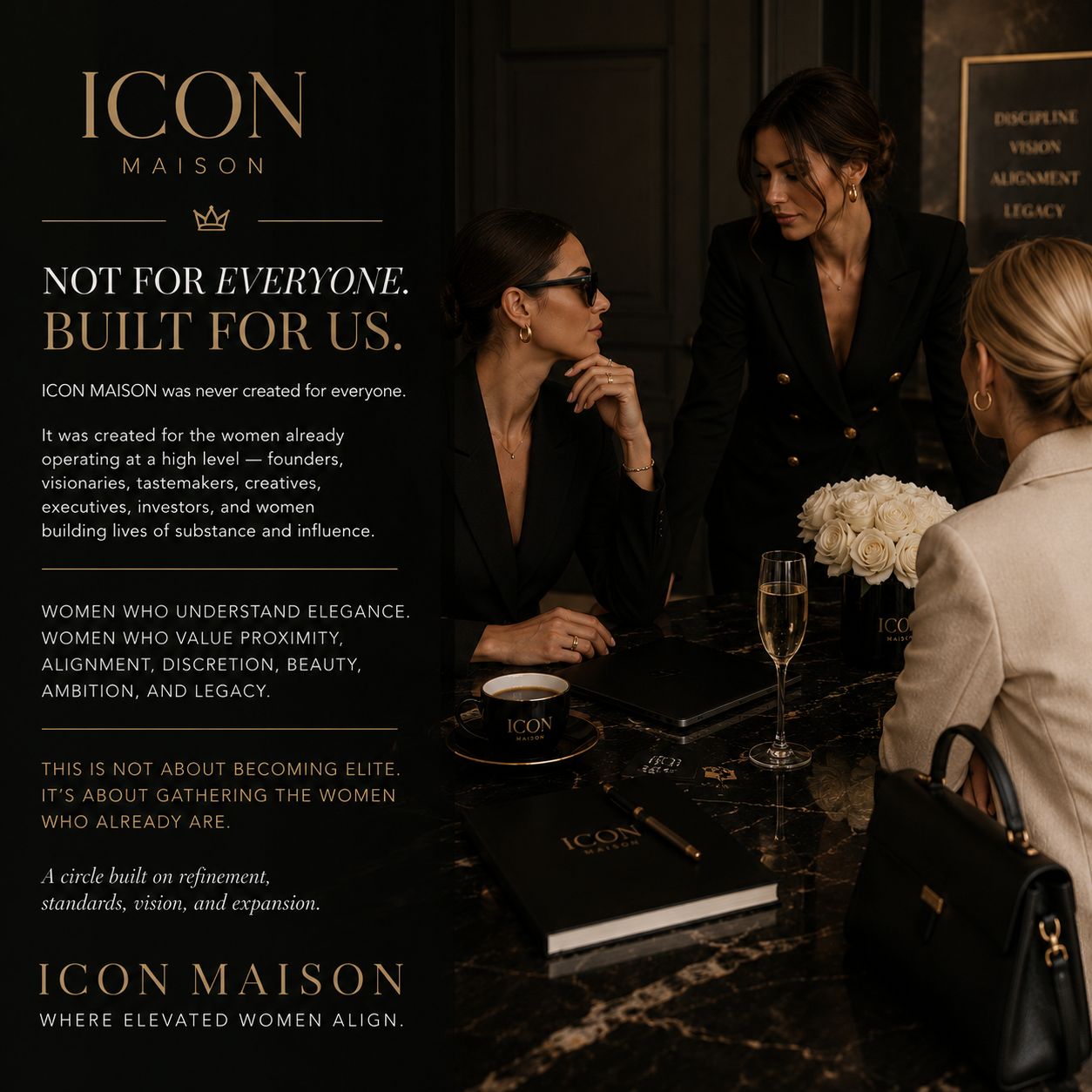 Women at an exclusive business meeting