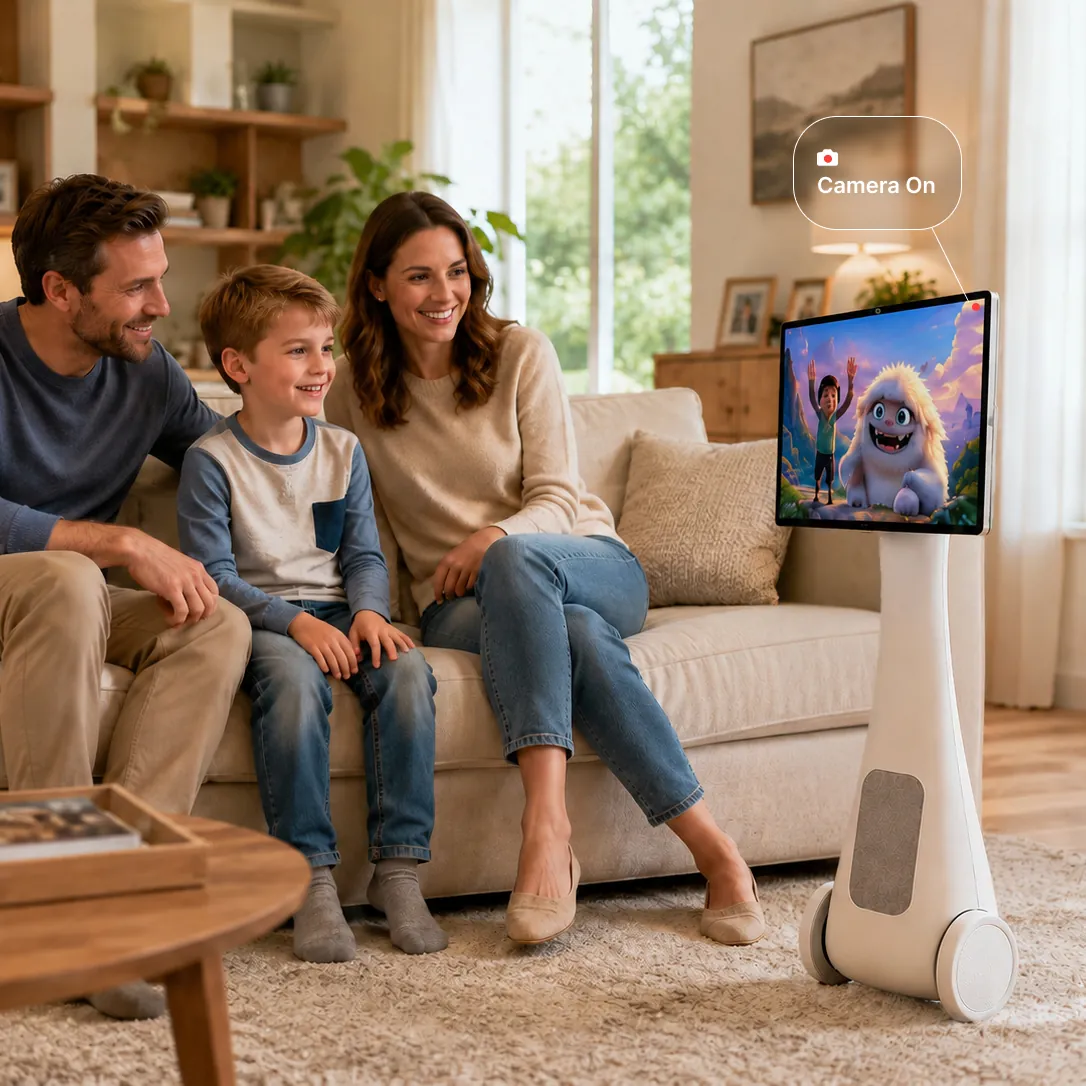 Child learning with Living Screen