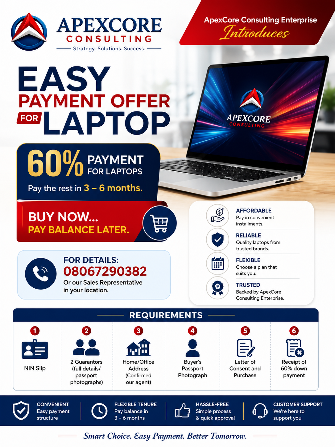 Easy Payment Offer for Laptops