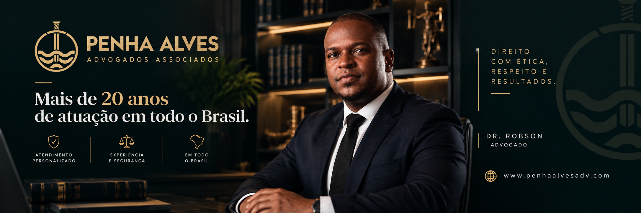 Penha Alves Advogados Associados — banner institucional